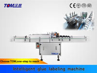 Automatic Glue Industrial Labeling Machine For Round Bottle
